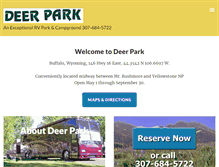 Tablet Screenshot of deerparkrv.com